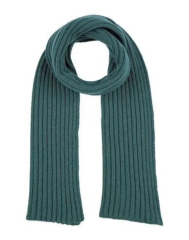 Emerald green Knitted Scarves and foulards