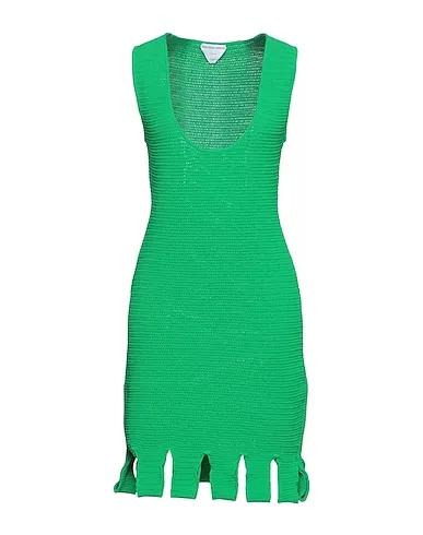 Emerald green Knitted Short dress