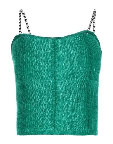 Emerald green Knitted Top