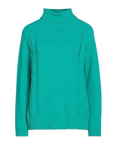 Emerald green Knitted Turtleneck