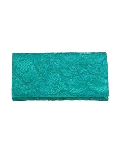 Emerald green Lace Handbag