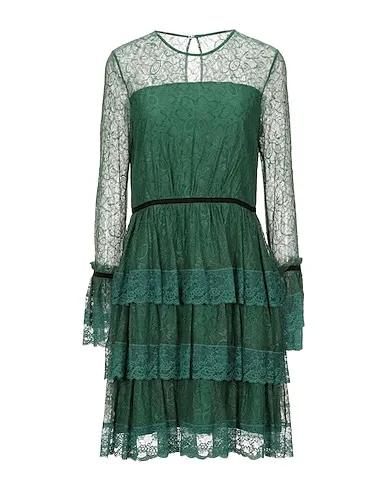 Emerald green Lace Short dress