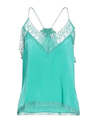 Emerald green Lace Top