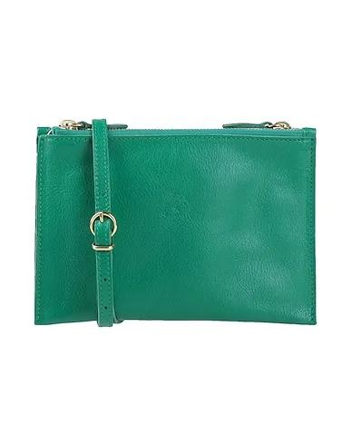 Emerald green Leather Cross-body bags