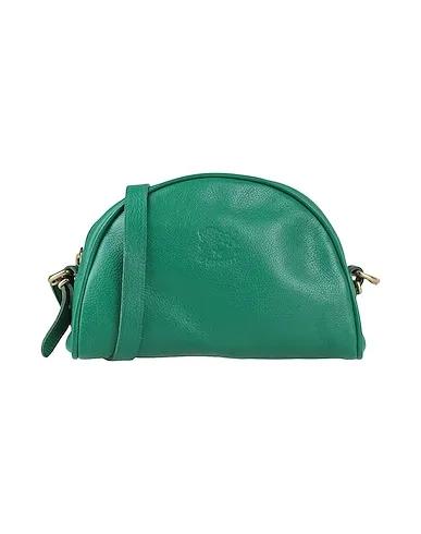 Emerald green Leather Cross-body bags