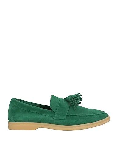 Emerald green Leather Loafers