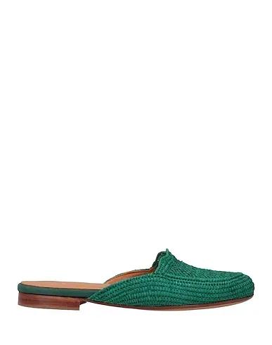 Emerald green Mules and clogs