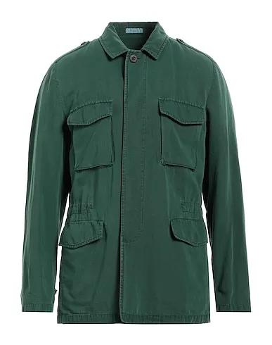 Emerald green Piqué Jacket