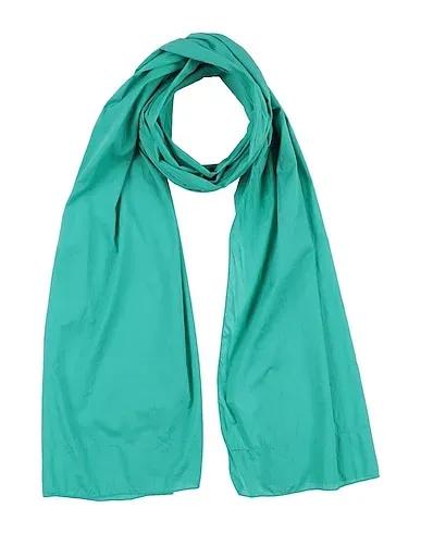 Emerald green Plain weave Scarves and foulards