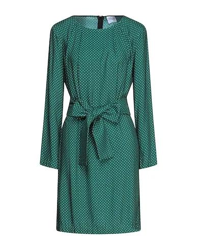 Emerald green Plain weave Short dress