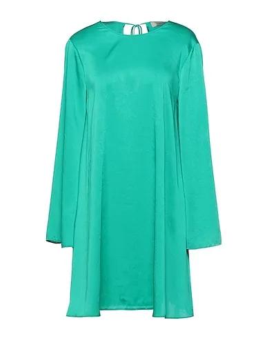 Emerald green Satin Short dress