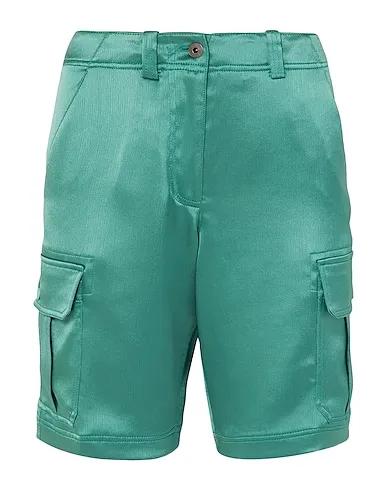 Emerald green Satin Shorts & Bermuda