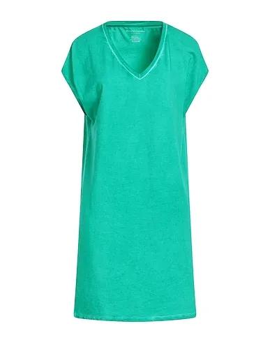 Emerald green Sweatshirt Short dress