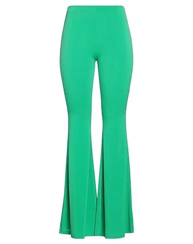 Emerald green Synthetic fabric Casual pants