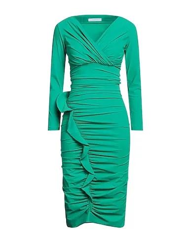 Emerald green Synthetic fabric Midi dress