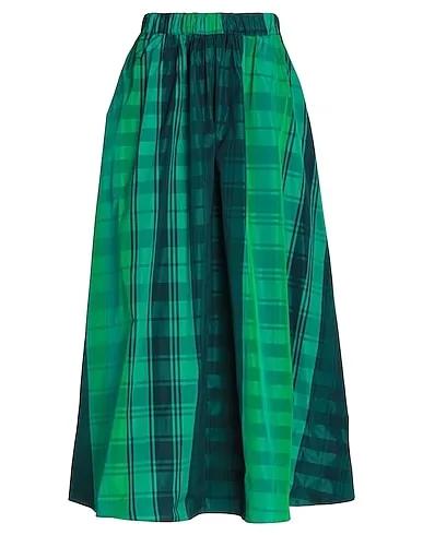 Emerald green Taffeta Maxi Skirts