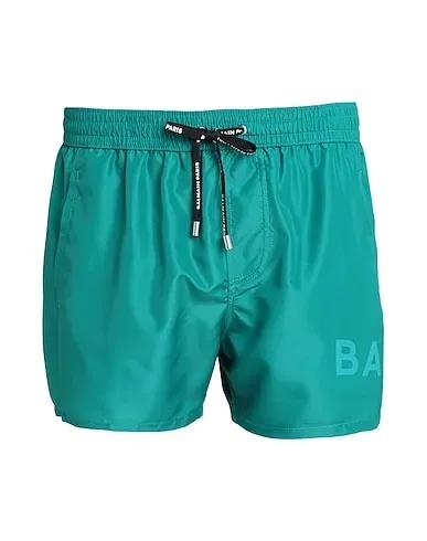 Emerald green Techno fabric Swim shorts BOXER

