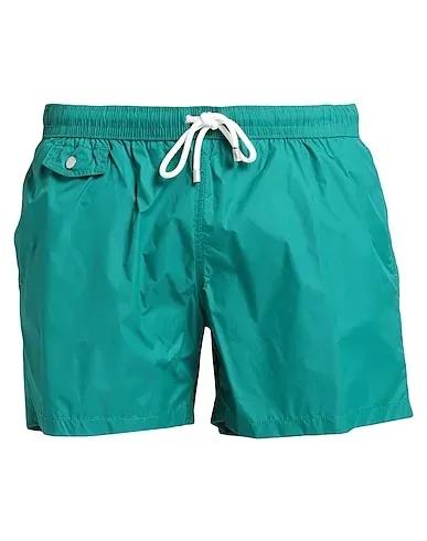 Emerald green Techno fabric Swim shorts
