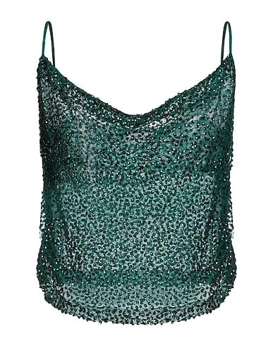 Emerald green Tulle Top