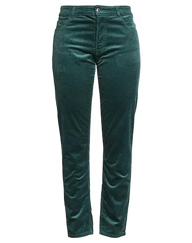 Emerald green Velvet Casual pants