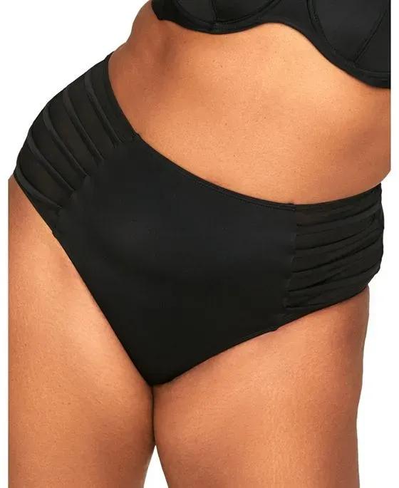 Enisa Women's Plus-Size Swimwear High-Waist Bikini Bottom