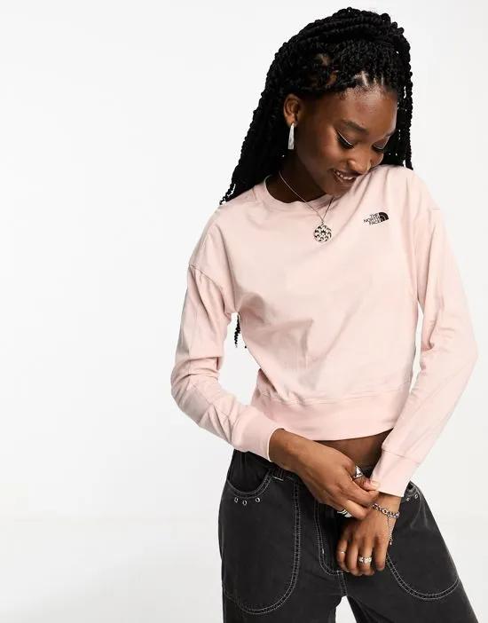 Ensei long sleeve top in pink Exclusive at ASOS