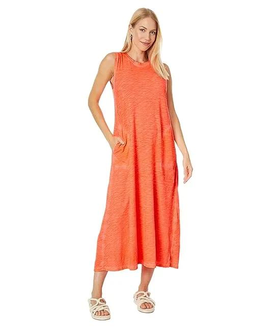 Enzyme Wash Jersey - Sleeveless Maxi Dress