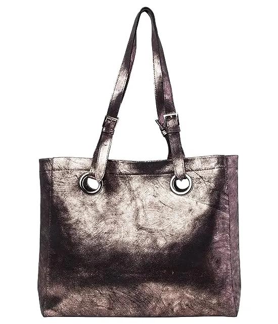 Erin Printed Leather Tote Computer Bag
