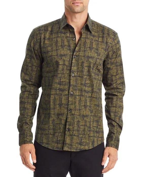 Ermo Cotton Blend Slim Fit Button Down Shirt