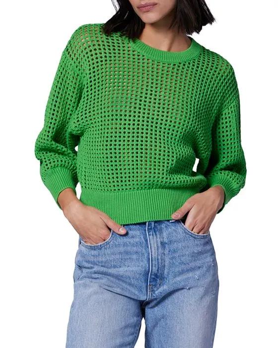 Esme Cotton Open Knit Sweater