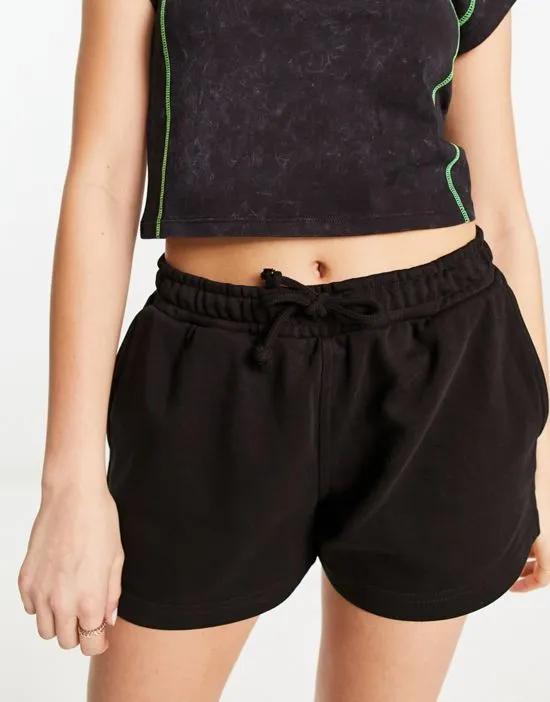 Essence jersey shorts in black exclusive to ASOS