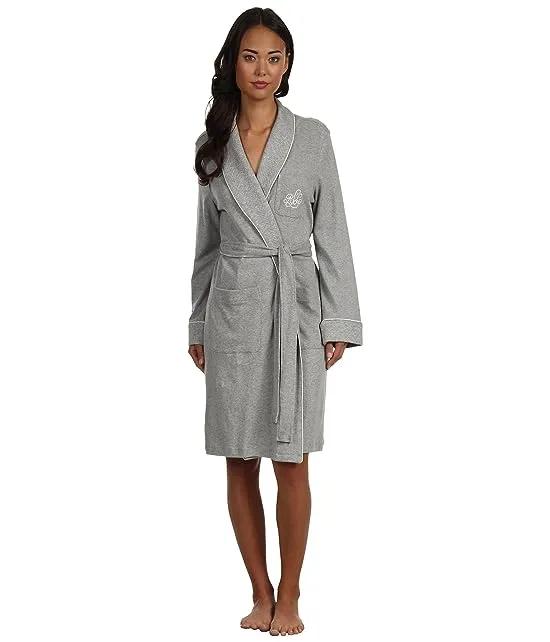 Essentials Quilted Collar and Cuff Robe