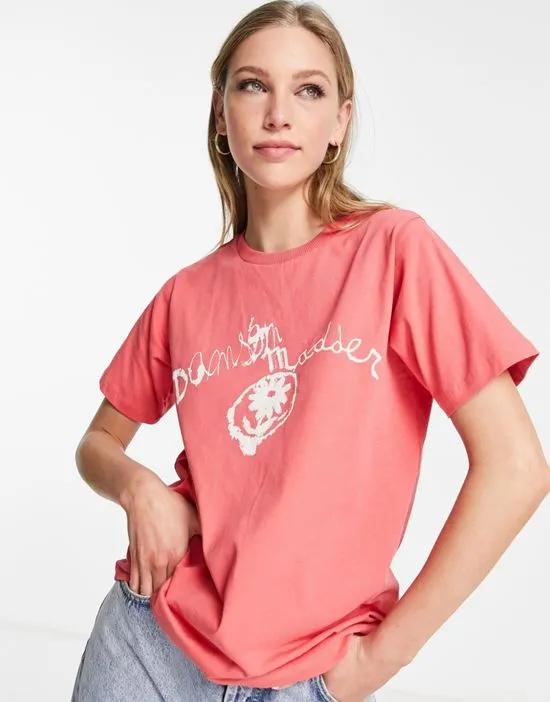 etched tee in washed red