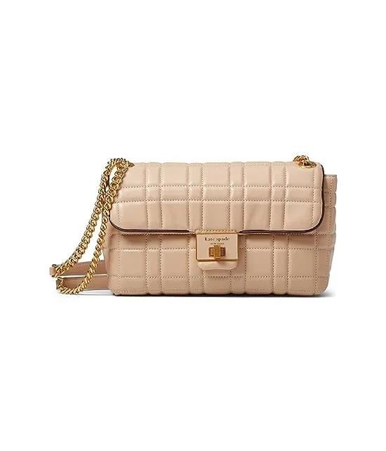 Evelyn Quilted Leather Medium Convertible Shoulder Bag