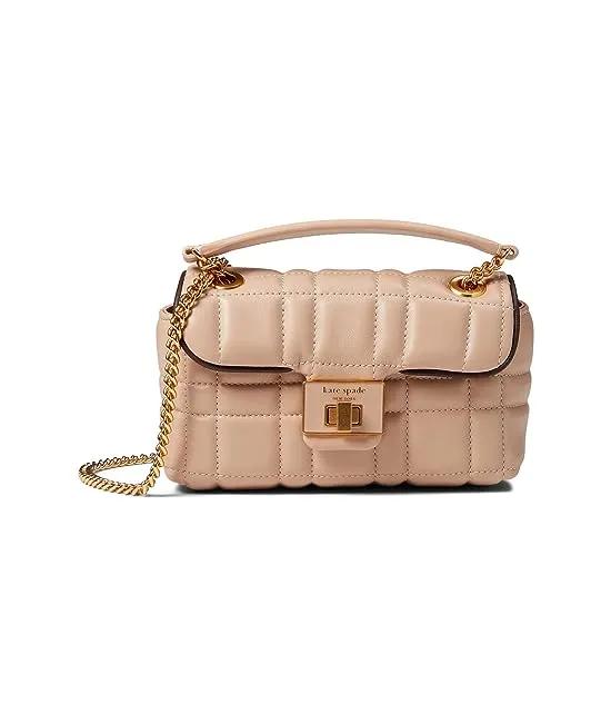 Evelyn Quilted Leather Small Shoulder Crossbody