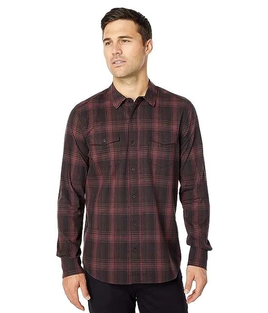 Everett Shirt in Black Mauve
