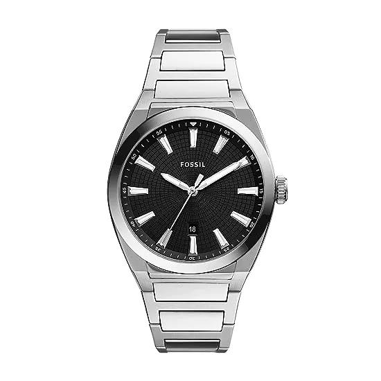 Everett Three-Hand Date Stainless Steel Watch - FS5821