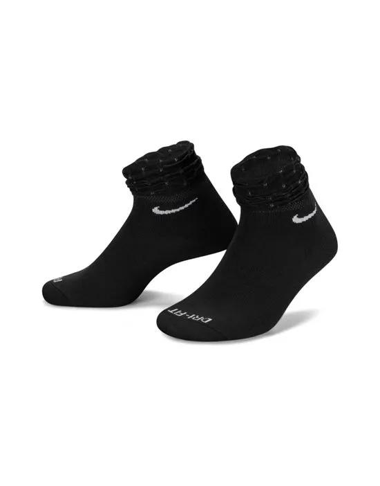 Everyday Plus Cushioned frilly socks in black