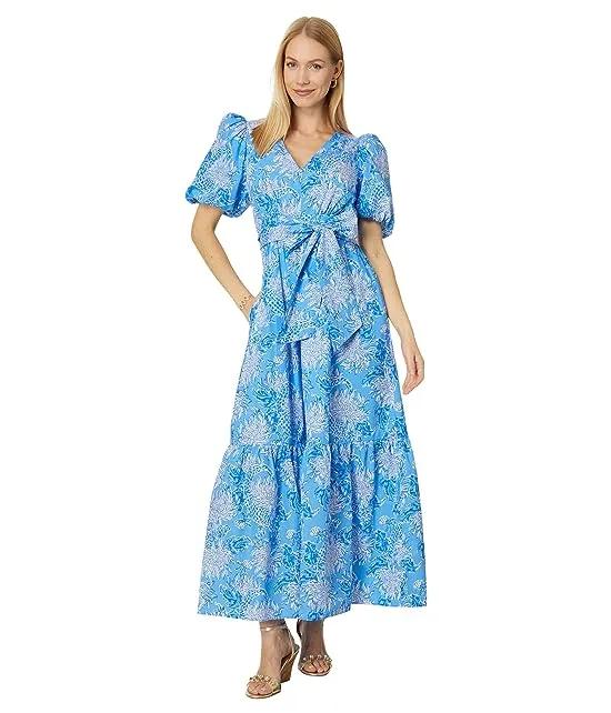 Ezralyn Short Sleeve Cotton Maxi Dress