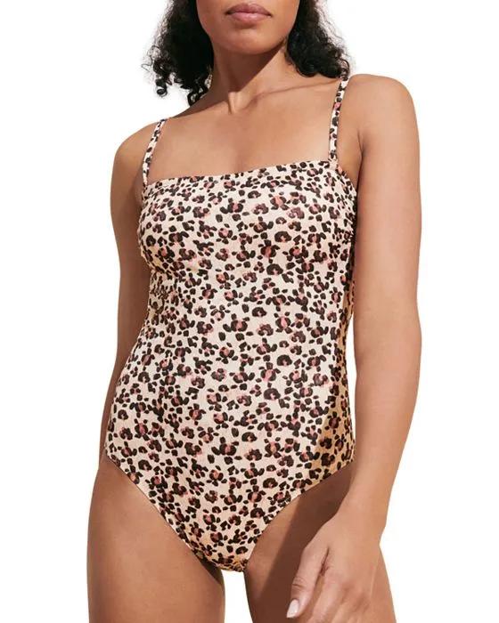 Facette Animal Print One Piece Swimsuit