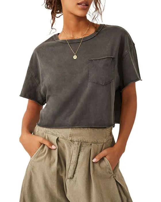 Fade Into You Cotton Cropped Tee