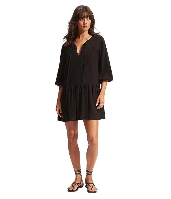 Fallow Textured Cotton Cover-Up
