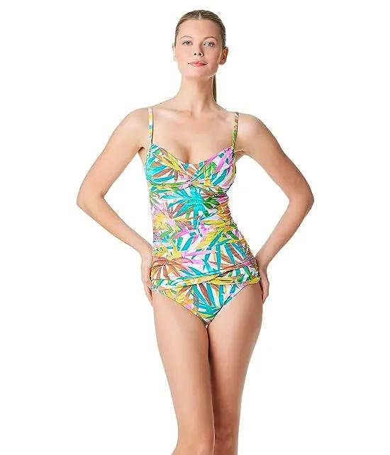 Fantasy Island Tankini with Twist and Floating Underwire