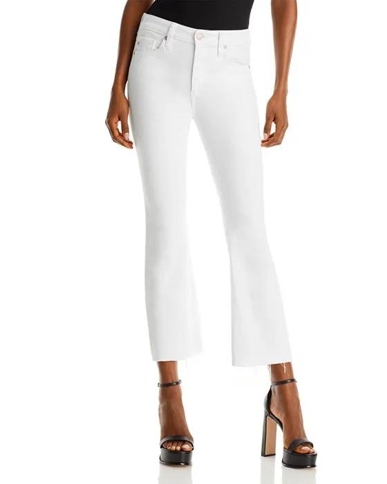 Farrah High Rise Ankle Bootcut Jeans in Modern White