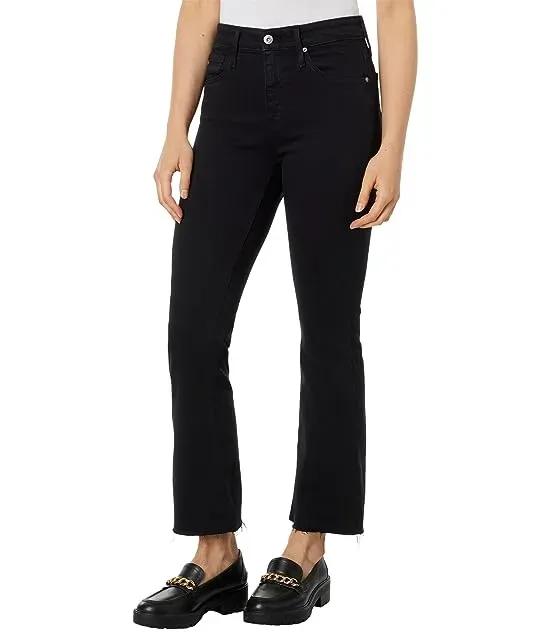 Farrah High-Waist Crop Bootcut Jeans in Sulblksulfur Black