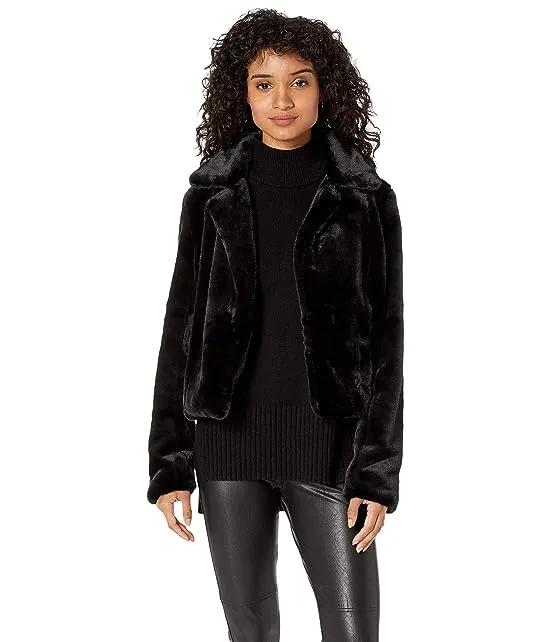 Faux Fur Crop Jacket in Uptown Girl