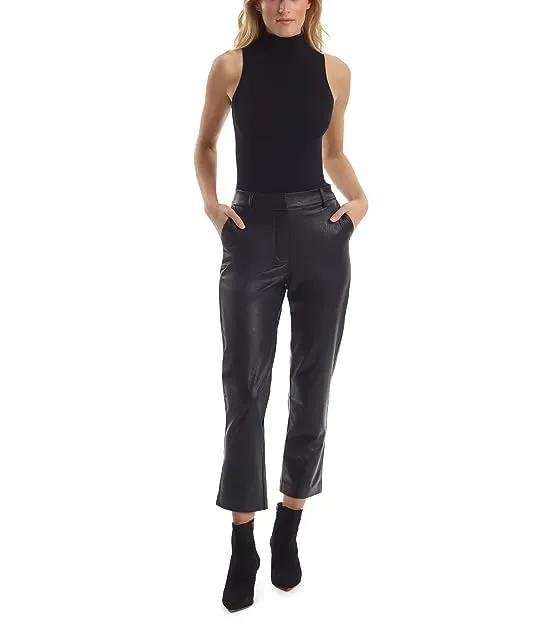 Faux Leather 7/8 Trousers SLG67