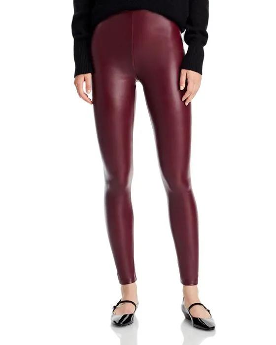 Faux Leather High Waist Leggings - 100% Exclusive