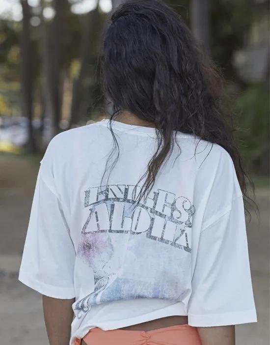 featuring Kelia Moniz Endless oversized t-shirt in white