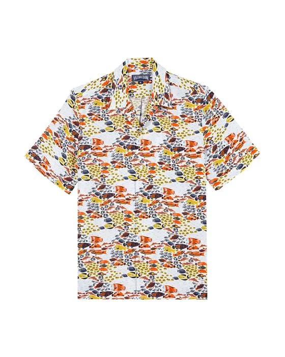 Fishes Family Linen Shirt 